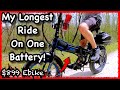 My Longest Lectric Xp Ride on one Charge ~ Electric Bike Battery Distance Test