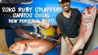 EP 66 - 20kg Ruby Snapper Caught in Sapatos Shoal! | Power Fish | Jigging | Palawan Fishing Part 3