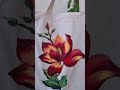 Floral handpainted Tote bag #handpainted  flower