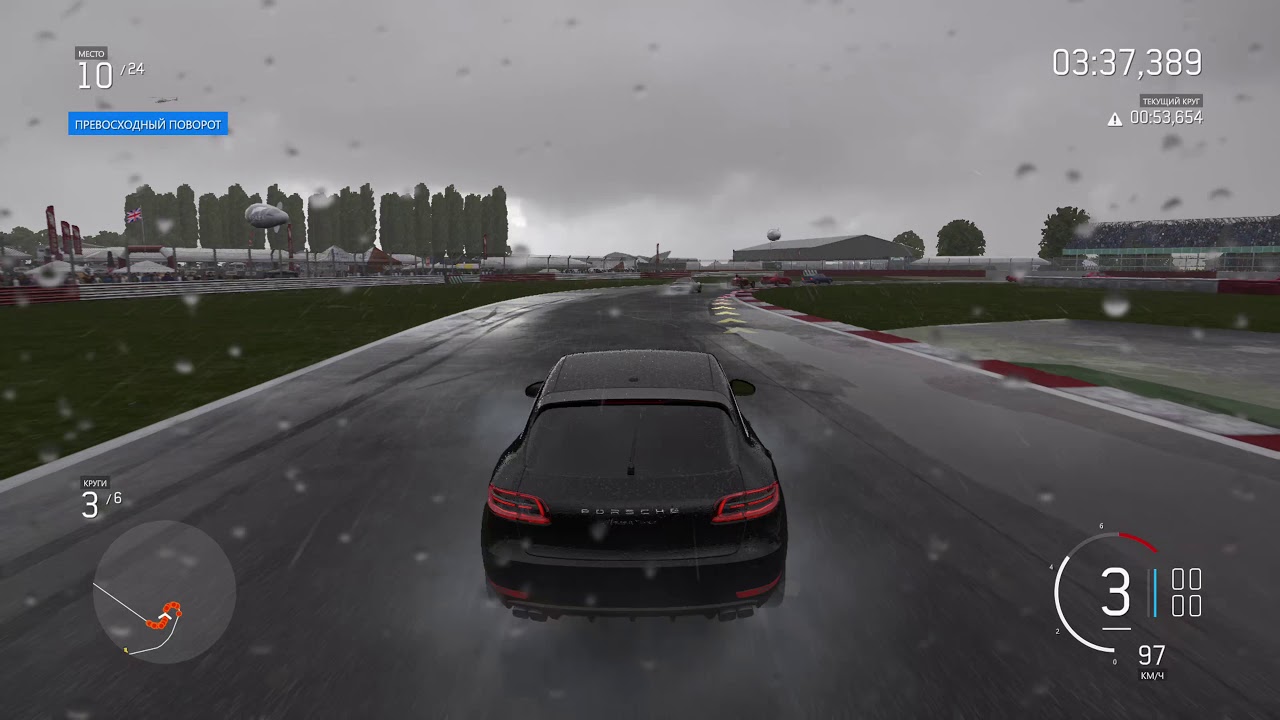 Forza Motorsport 6 Rainy weather gameplay / Running on xbox one x