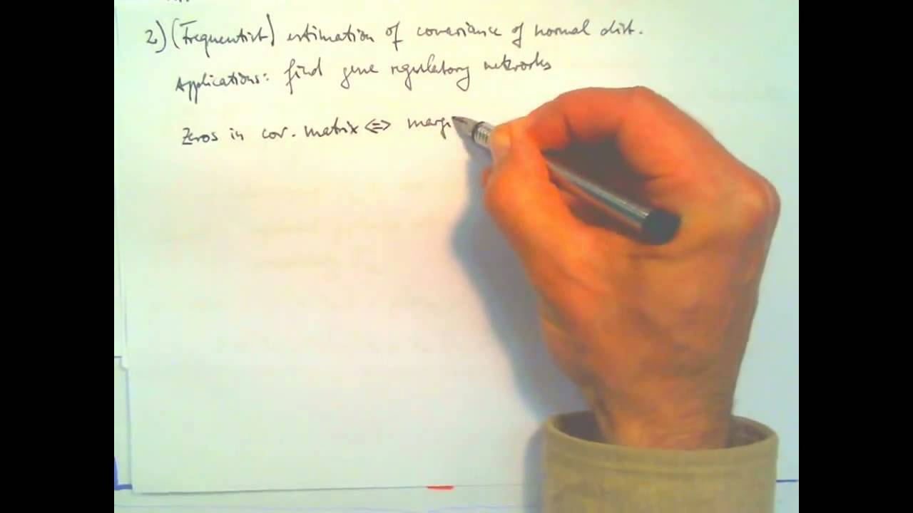 2.3 Gaussian Graphical Models | 2 Correl. Measures, Gaussian Models | Pattern Recognition Class2012