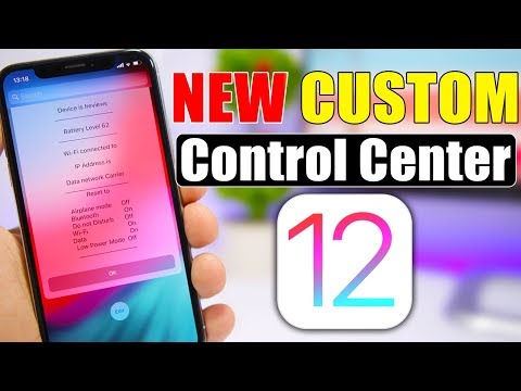 Get A New CUSTOM Control Center On iOS 12