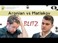 Queen for a rook and two minor pieces | Aronian - Matlakov | World Blitz Championship 2019 |