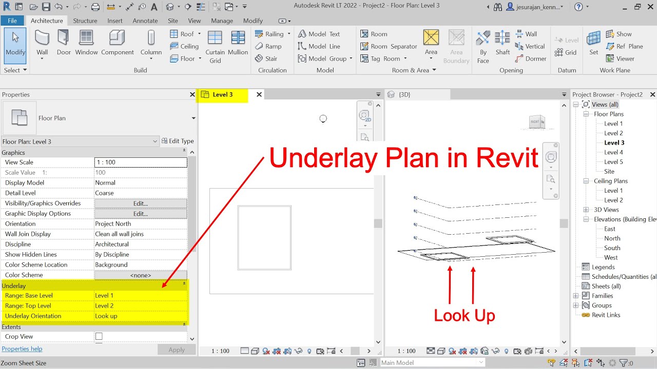 Công dụng và ứng dụng của Revit Underlay trong các dự án thực tế