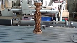 : CNC 4th axis statuette sculpture 1