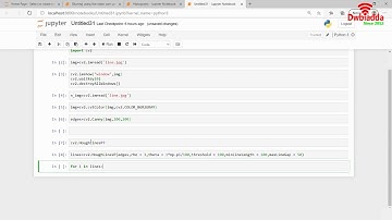 How to detect lines in an image using opencv Hough and canny   part 2 | Opencv Tutorial