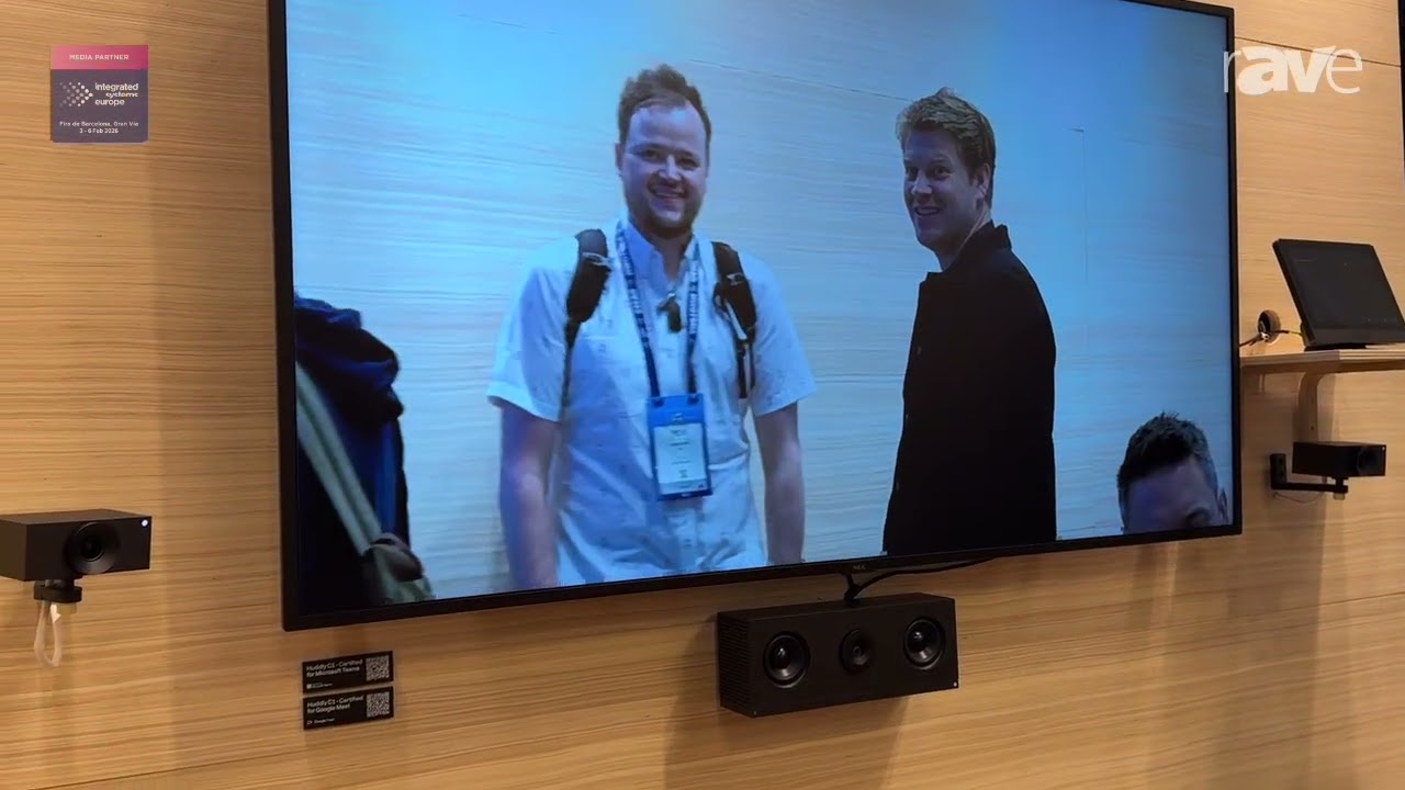 ISE 2026: Huddly Features C1 Video Bar and Crew Cameras With Barco Hub Pro