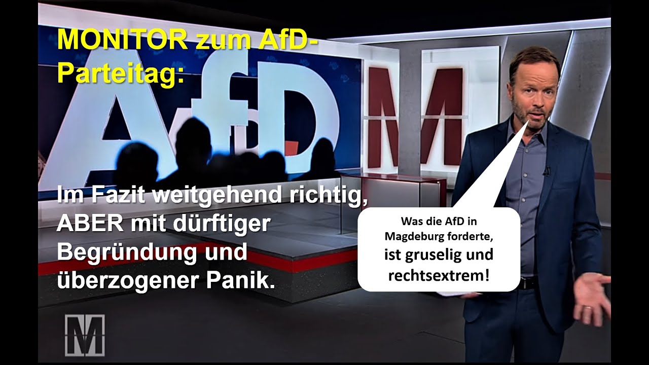 MONITOR und der AfD-Parteitag in Magdeburg zur EU - YouTube