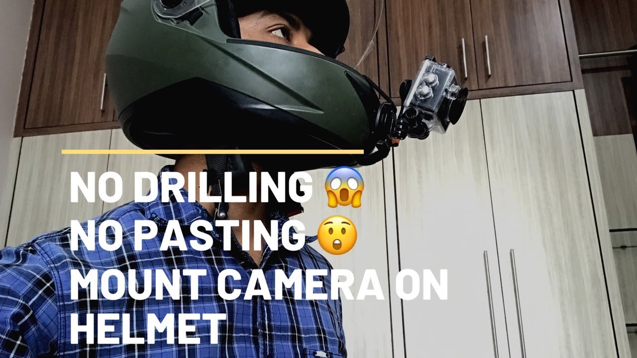 How to Mount Action Camera on Helmet No Drilling No Pasting YouTube