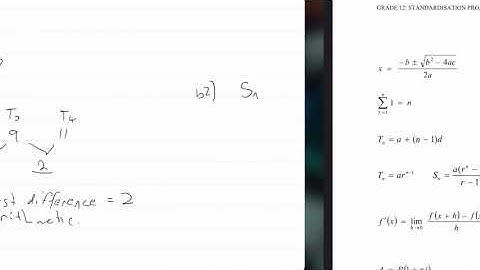 2018 Final|Matric IEB Maths Paper 1 Exam |Question 1| Number Patterns