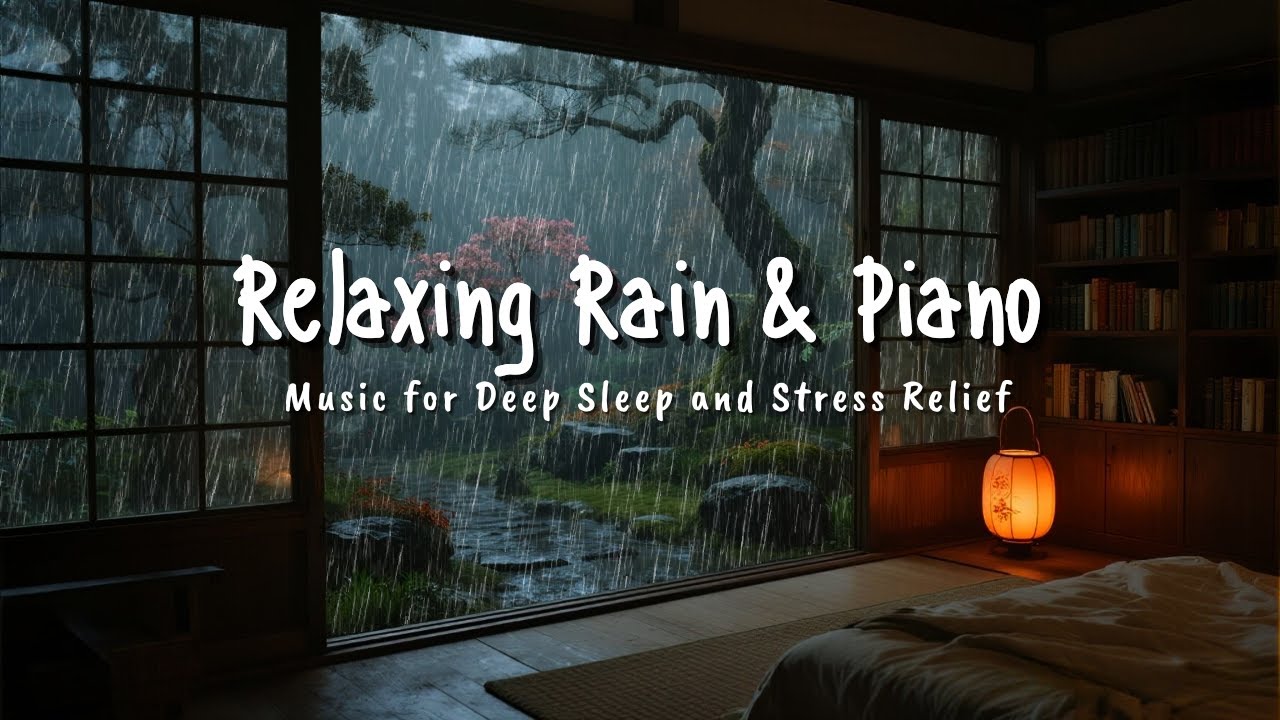 Fall Asleep Fast with Gentle Rain 🌙 Soft Piano Music for Deep Sleep and Relaxation Tonight