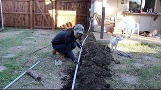 Burying A Compressed Air Line