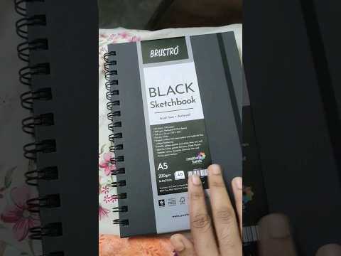 Brustro Black 200gsm Sketchbook Price 297 Flipkart Viral Ytshorts Artcraft Painting Acrylic