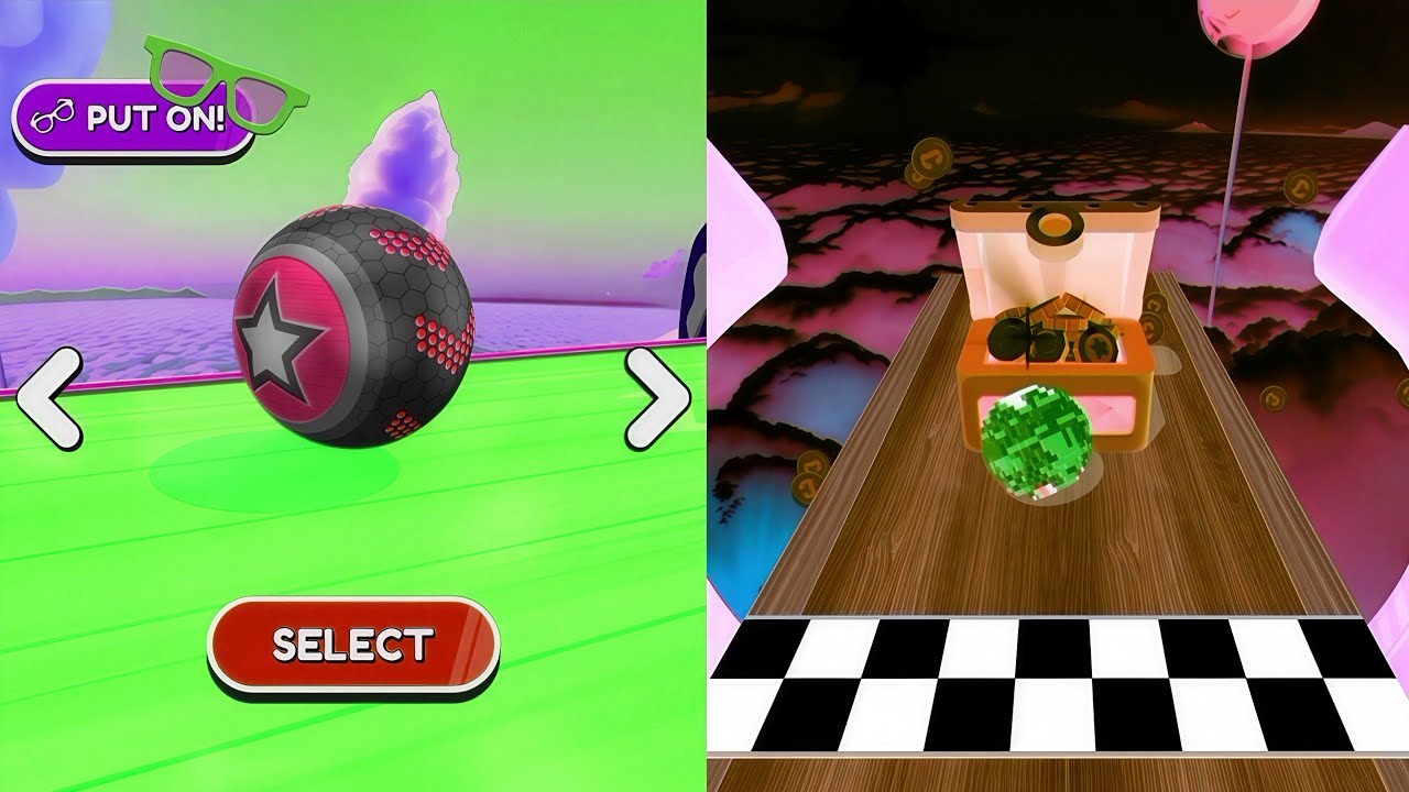 🌈🎯⚡Going Balls, SpeedRun Vs Reverse Video Gameplay Part 496