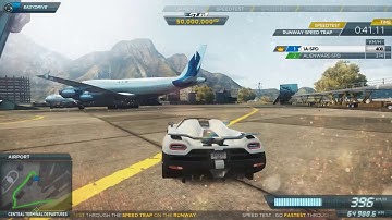 Need for Speed Most Wanted Runway Speedtrap 437 km/h