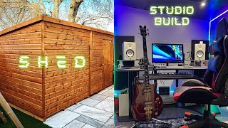 Music Studio in a Shed  Complete Build  Start to Finish  2022/23