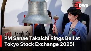 HISTORIC MOMENT: Japan’s PM Sanae Takaichi Rings Closing Bell at Tokyo Stock Exchange 2025 | AF1Z