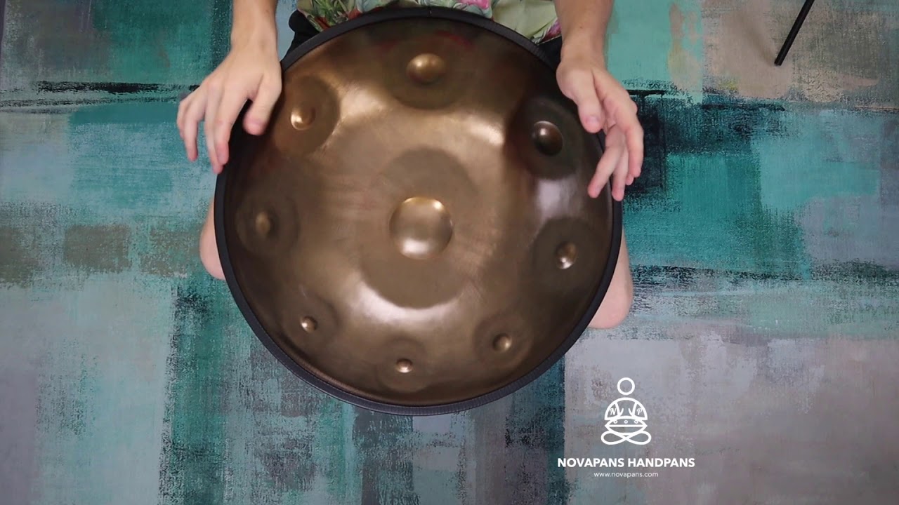 9 Note in F# Hijaz Minor in Gold | Generation 7 | Novapans Handpans