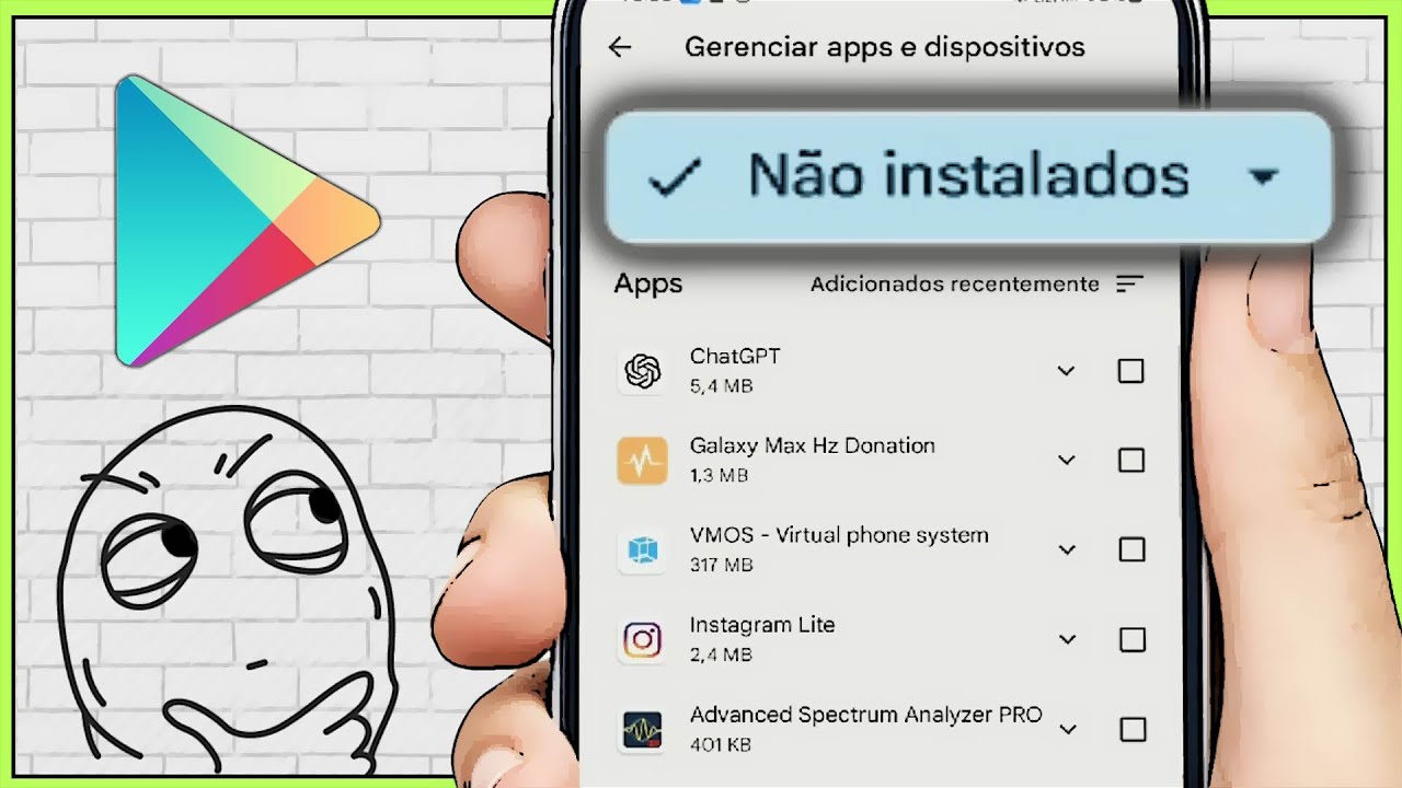 Como Ver os Aplicativos Desinstalados no Play Store - YouTube
