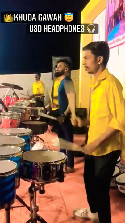 Khuda gawah🥰viral video/drum,music 🎶🎶 marriage, party'band