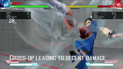 SFV[BETA] CHUN LI V-SKILL CROSSUP POTENTIAL