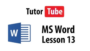 MS Word Tutorial - Lesson 13 - Font Formatting