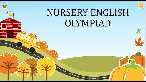 #NURSERY ENGLISH #OLYMPIAD