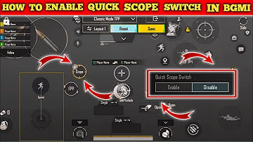 Fastest Quick Scope Switch Settings || How To Enable Quick Scope || BGMI Pro Players Scope Setting