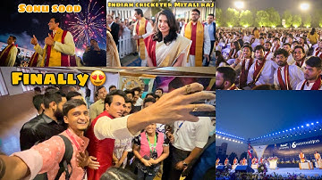 Finally I Meet Sonu Sood Sir And Indian Cricketer Mitali Raj On 6th Convocation In Parul University