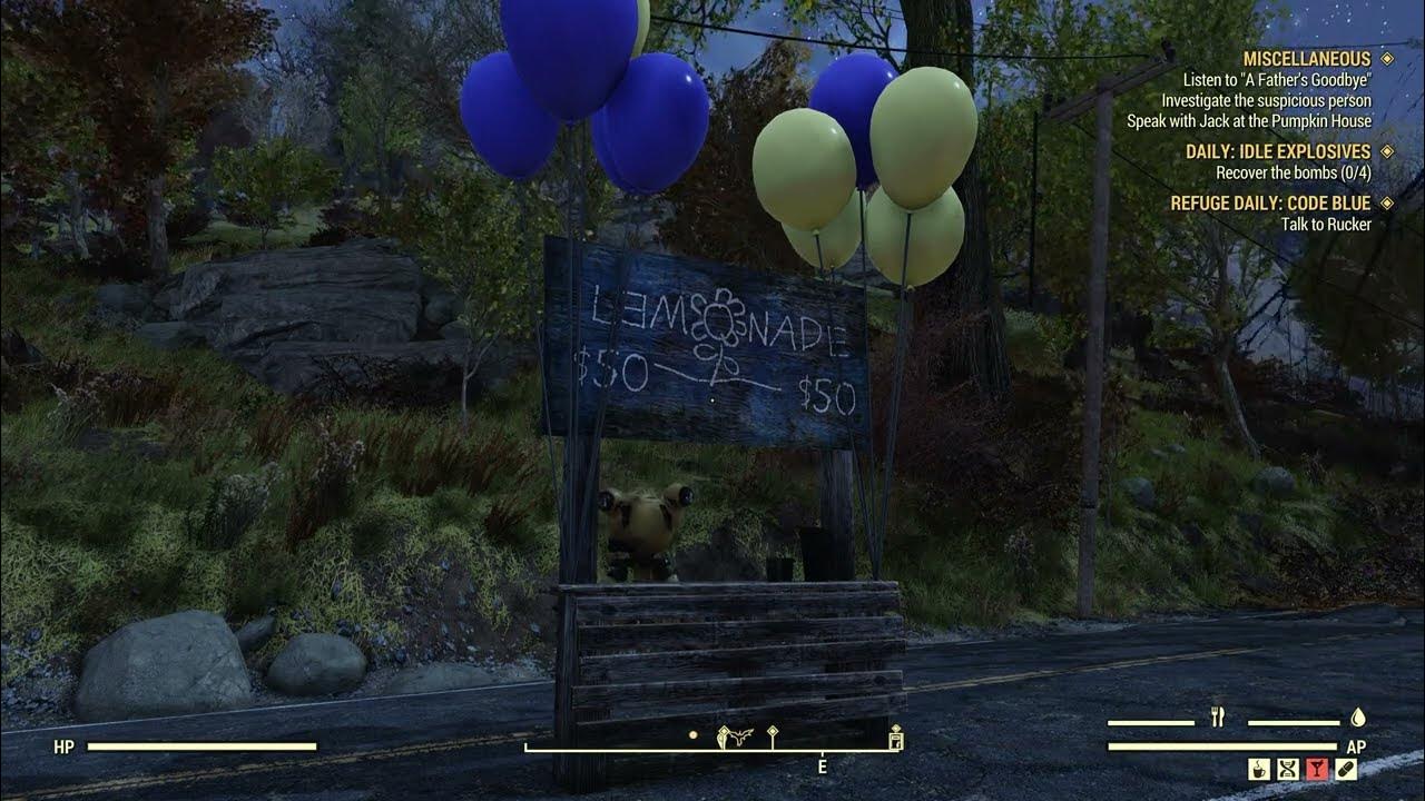 Fallout 76 Mr. Squeeze Lemonade Stand Location YouTube
