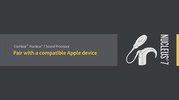 Pair your Nucleus® 7 Sound Processor with a compatible Apple device