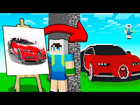 YAPI KAPIŞMASINDA BUGATTI ÇİZİMİ İLE ARKADAŞIMI TROLLEDİM - 🎨 Minecraft