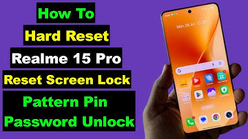 Realme 15 Pro Factroy Reset | Realme 15 Pro Hard Reset | Realme 15 Pro Reset Screen Lock
