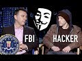 What happens when hacker from anonymous meets fbi agent in interview
