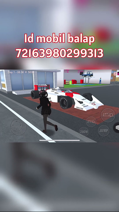 ID props Sakura School Simulator mobil balap