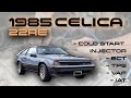 85 Celica 22RE - Cold Start Injector, ECT, TPS, VAF, IAT Testing [Beau's First Time Driving a Stick]