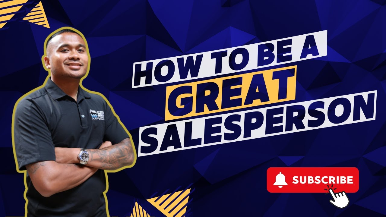 How to be a great salesperson - YouTube