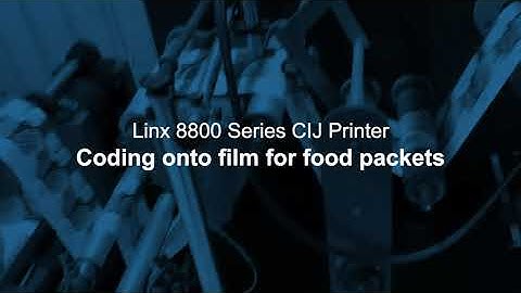 Printing Film for Food Packets with Batch Number, MRP and Date - Linx 8800 Series CIJ