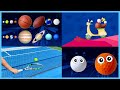 Sport planets compilation  planet sizes comparison for baby  funny planet for kids  8 planets
