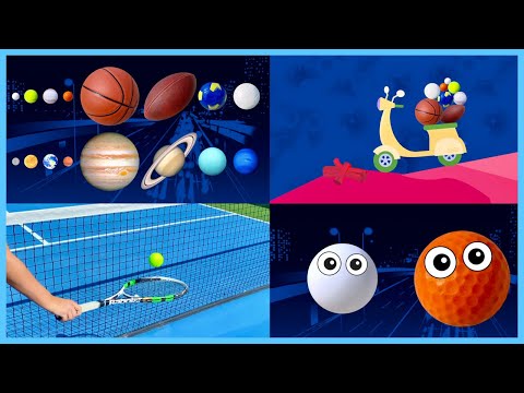 Sport Planets COMPILATION | Planet SIZES comparison for BABY | Funny Planet for kids | 8 planets