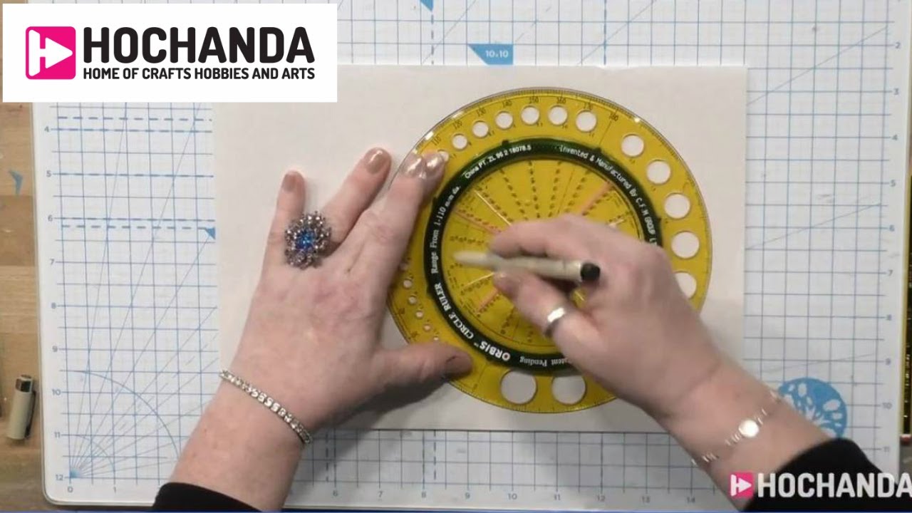 Crafting With Orbis Circle Ruler and Lou Withers at Hochanda 