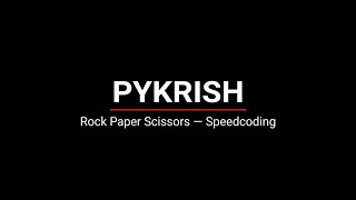 Famous Rock Paper Scissors in Python | No Talk | Speedcoding Net Worth