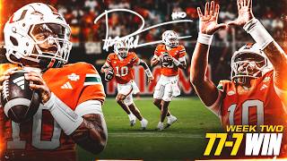 My First Debut At The Hard Rock Stadium ll 77-7 Win