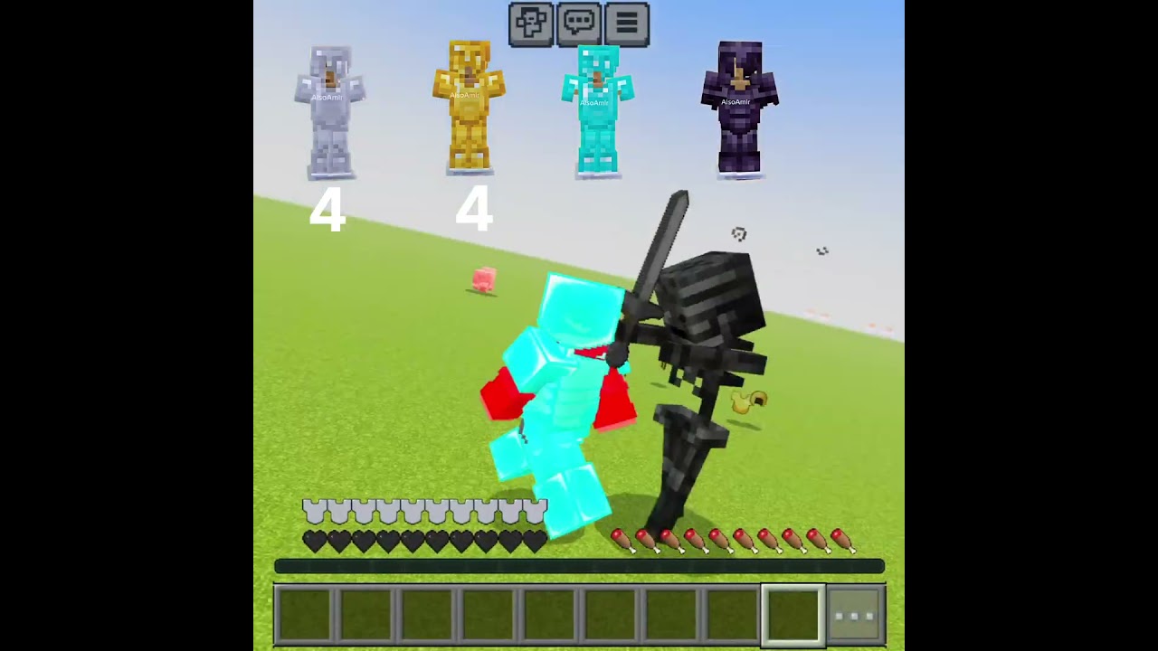 Nether Sklaten Vs Every armor in Minecraft