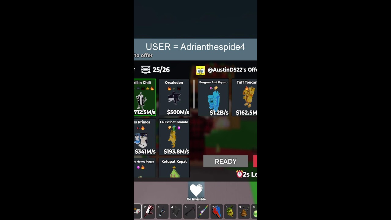 TRADING IN STEAL A BRAINROT!!!