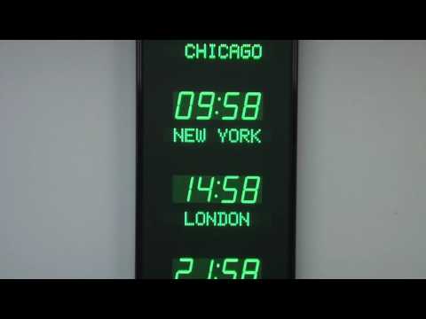BRG Precision Product's3010J-G25G - 6 Zone,Vertical Programmable Time Zone Clock