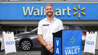 Setting Up a Valet Stand at Walmart Prank