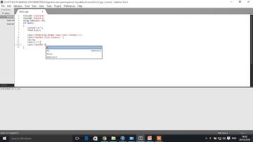 cara membuat program dengan rumus E=mc2 dengan c++ sublimetext 2
