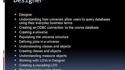 sap bo(business objects) online training -certification/free demo