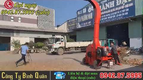 Máy băm cỏ - cây ngô - ván bóc Công nghiệp 6T ( sử dụng đầu nổ D30). LH : 0915.61.2211 zalo